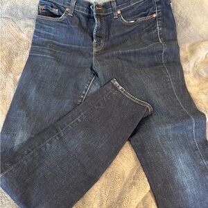 J Brand Dark Blue Straight Leg Jeans